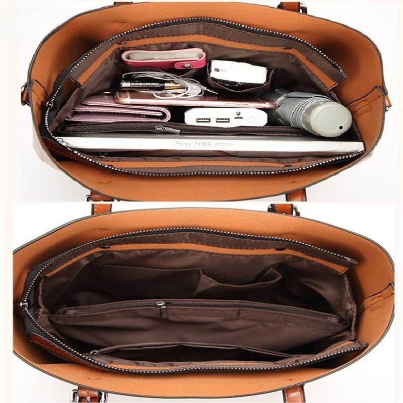 Genuine Leather Women Tote Bag