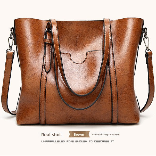 Genuine Leather Women Tote Bag
