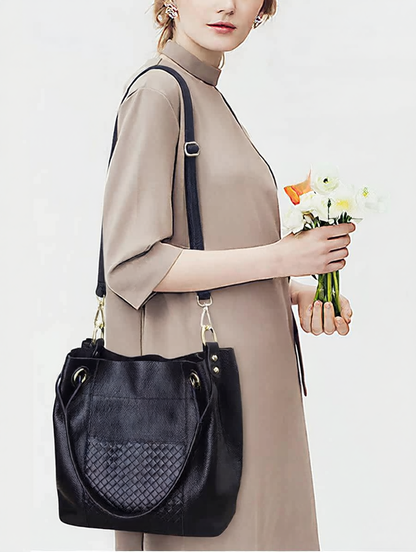 Genuine Leather Women Tote Bag