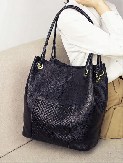 Genuine Leather Women Tote Bag