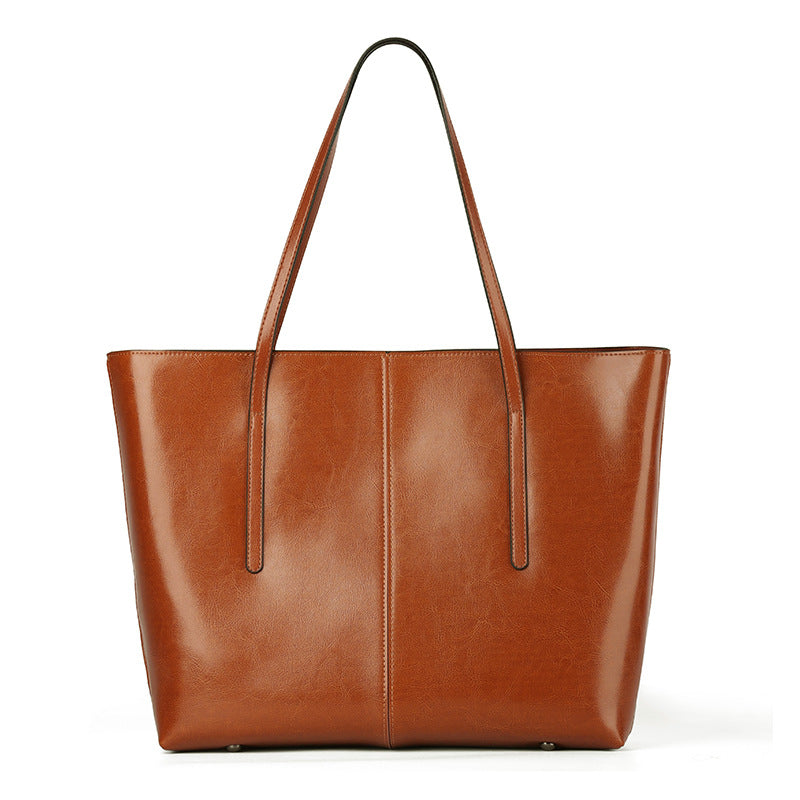 Genuine Leather Women Tote Bag