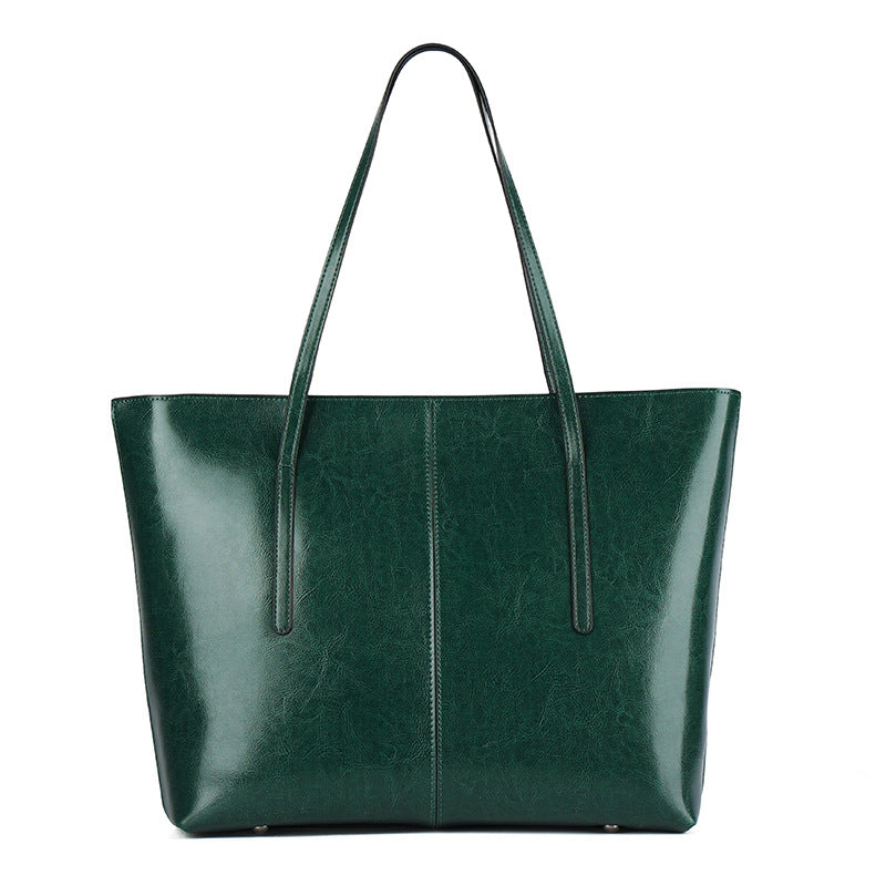 Genuine Leather Women Tote Bag