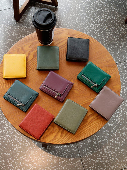 Genuine Leather Women Wallet with Magnetic Closure