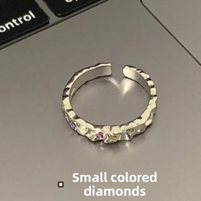 Geometric 925 Sterling Silver Adjustable Ring