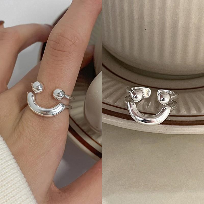 Geometric 925 Sterling Silver Adjustable Ring
