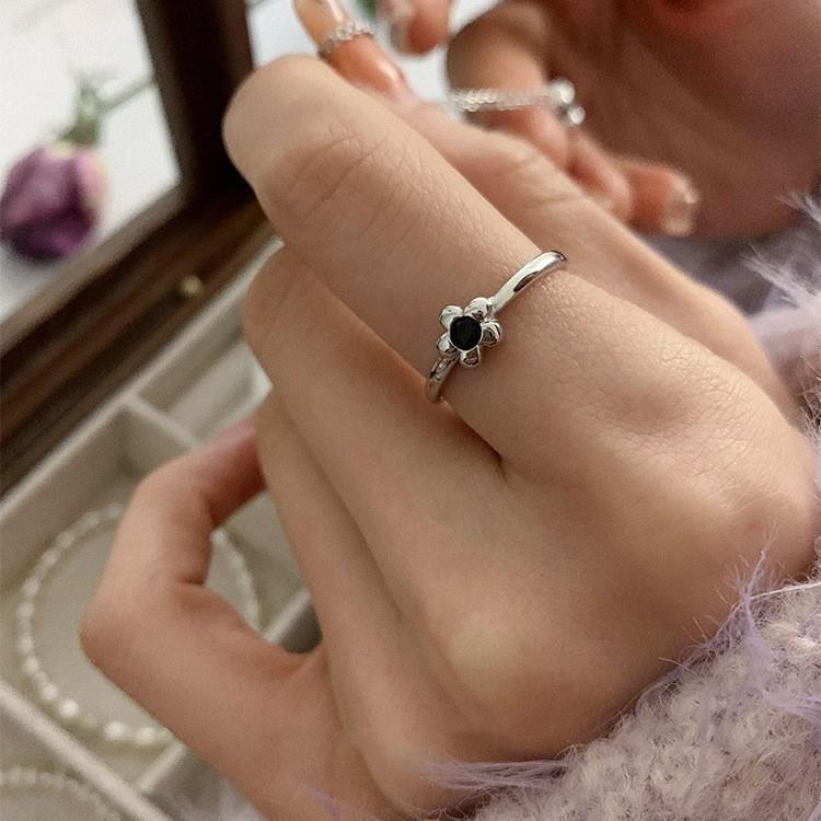 Geometric 925 Sterling Silver Adjustable Ring