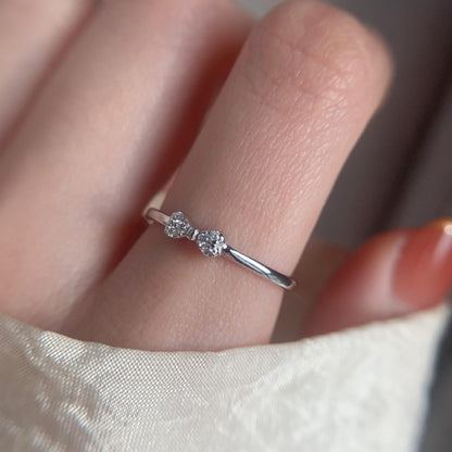 Geometric 925 Sterling Silver Adjustable Ring
