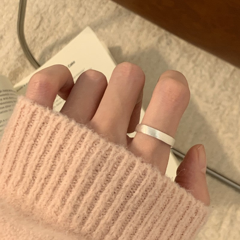 Geometric 925 Sterling Silver Adjustable Ring