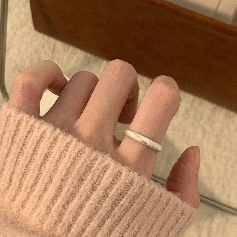 Geometric 925 Sterling Silver Adjustable Ring