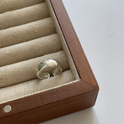 Geometric 925 Sterling Silver Adjustable Ring
