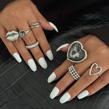 Geometric Acrylic Diamond Ring