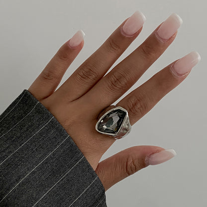 Geometric Acrylic Diamond Ring