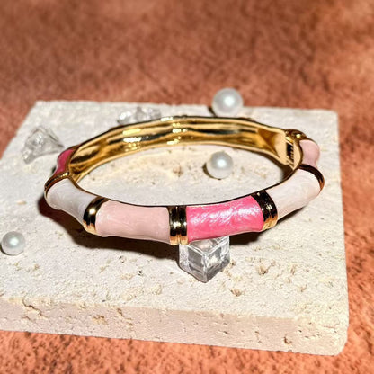Geometric Bamboo Style Bracelet Set