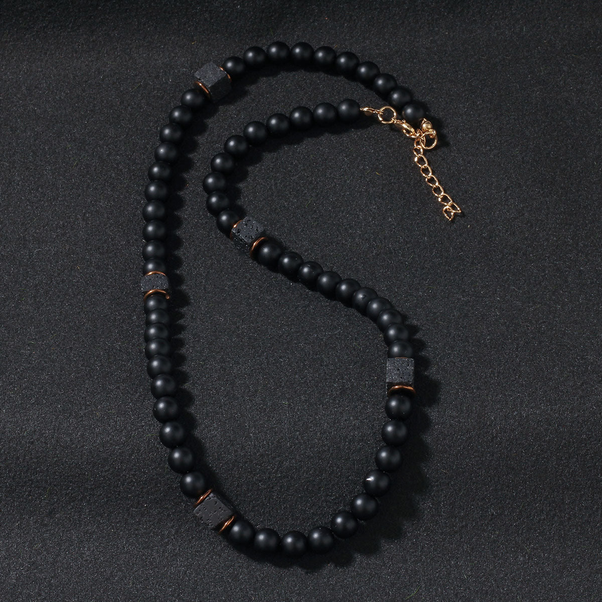 Geometric Bead Chain Necklace