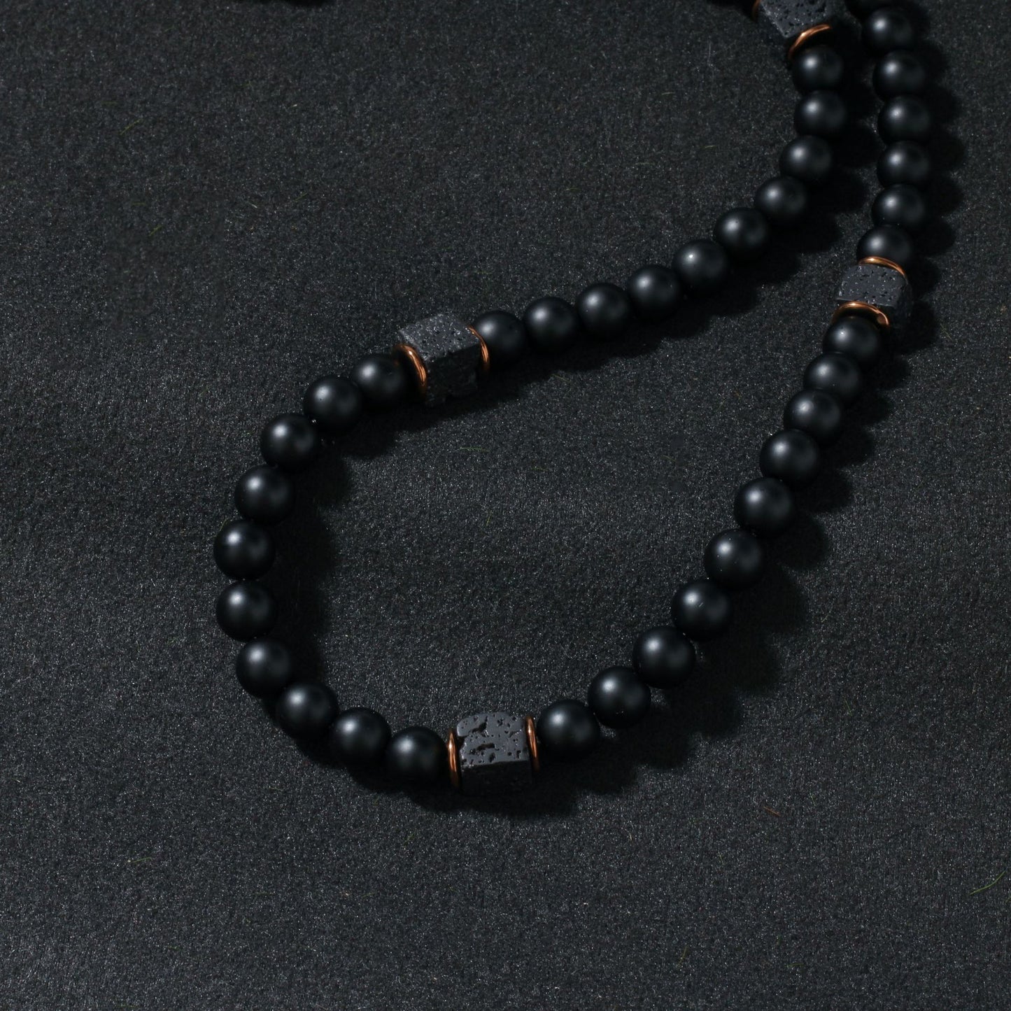 Geometric Bead Chain Necklace