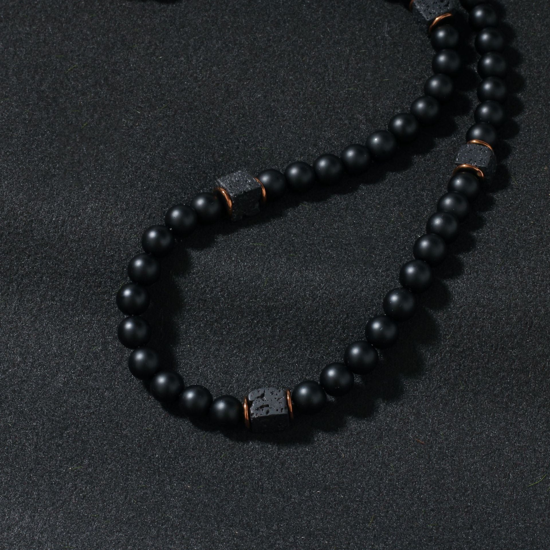 Geometric Bead Chain Necklace