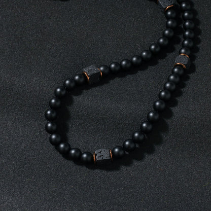 Geometric Bead Chain Necklace