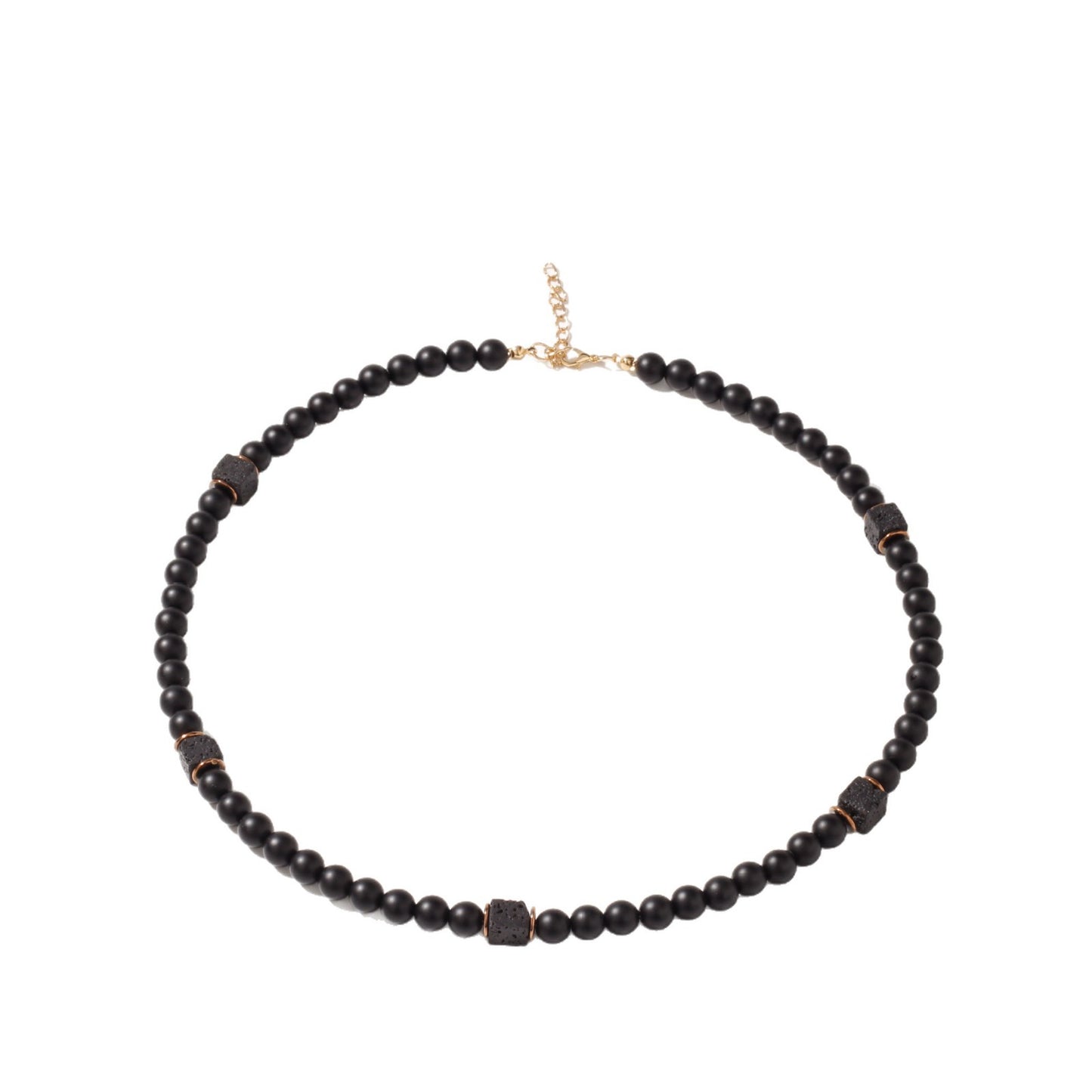 Geometric Bead Chain Necklace