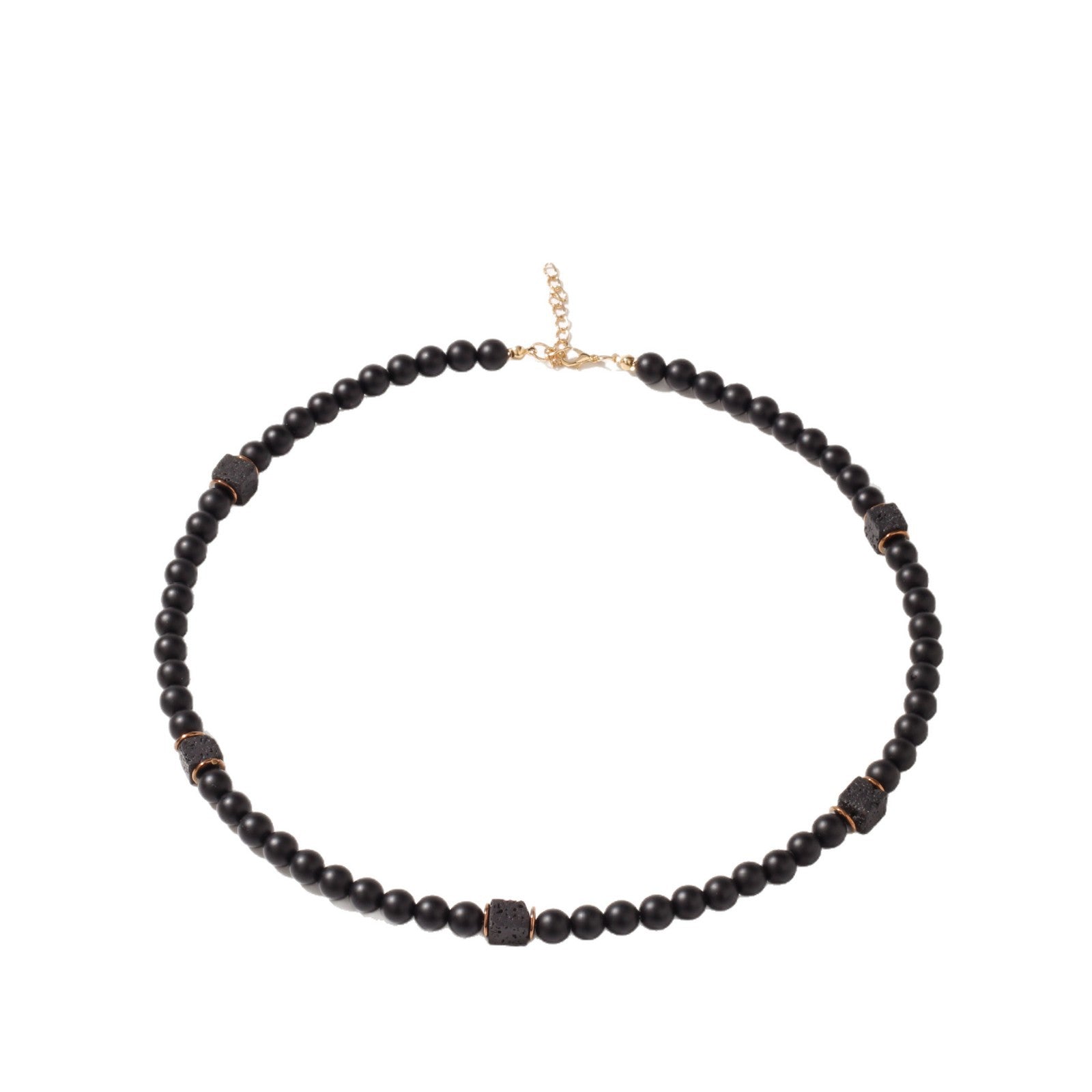 Geometric Bead Chain Necklace