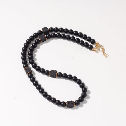 Geometric Bead Chain Necklace