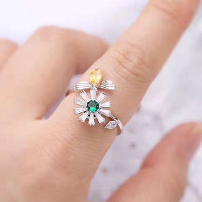 Geometric Bee Rotating Stress Relief Ring
