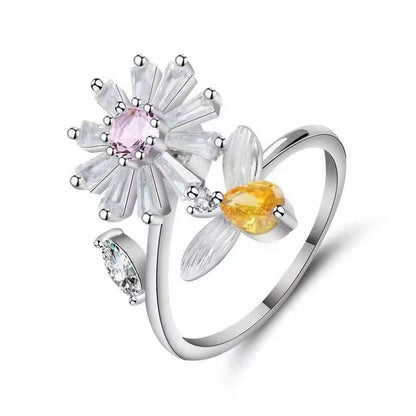 Geometric Bee Rotating Stress Relief Ring