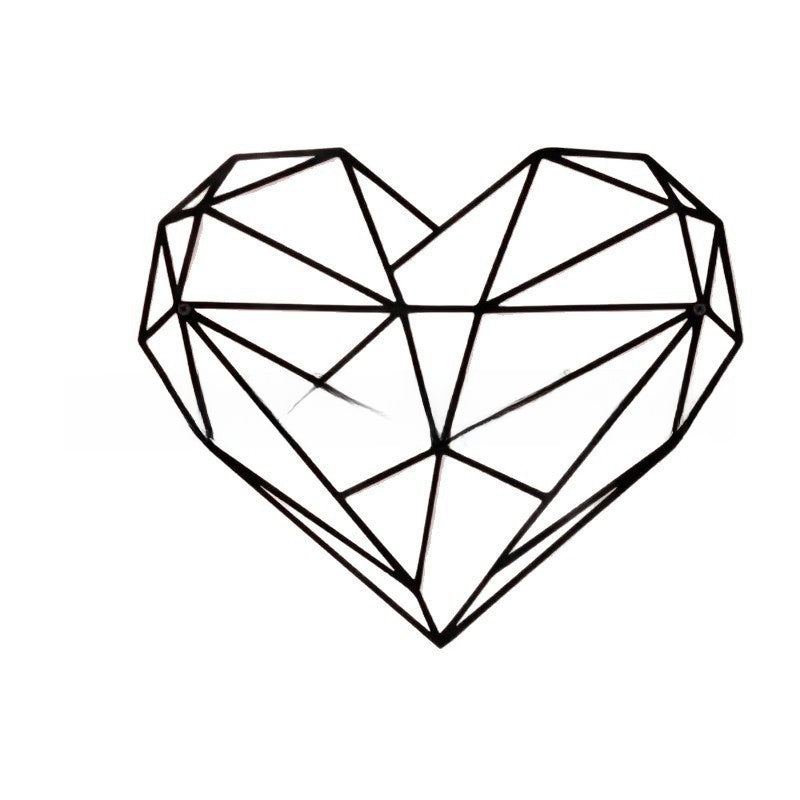 Geometric Black Iron Wall Art Decor