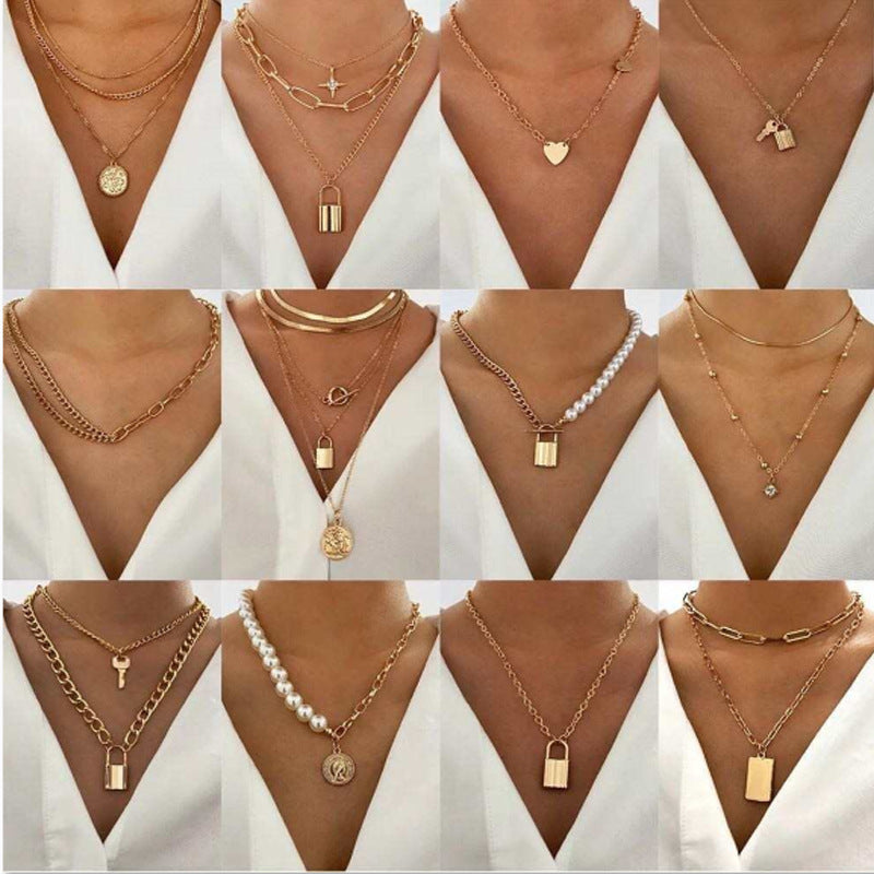Geometric Chain Necklace