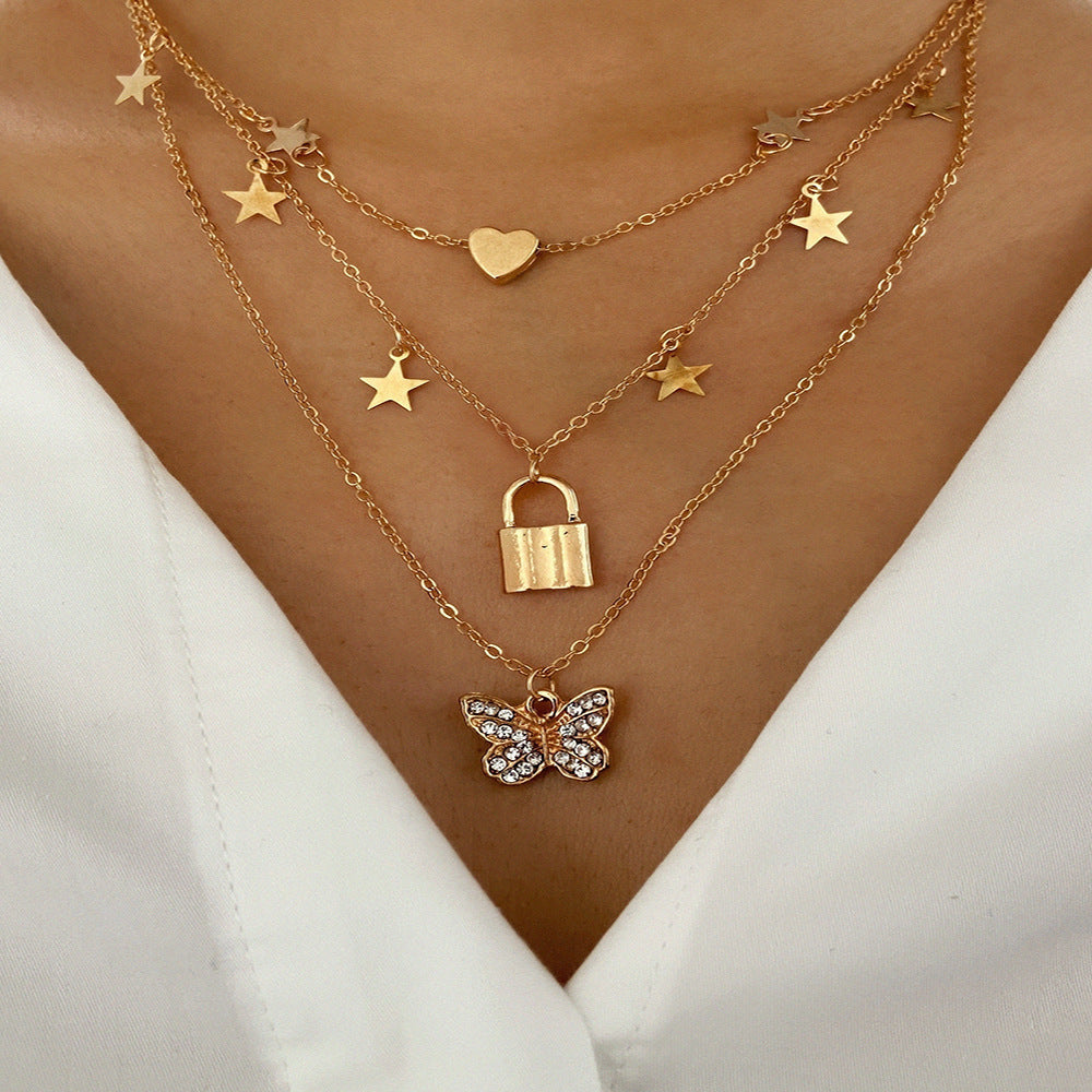 Geometric Chain Necklace