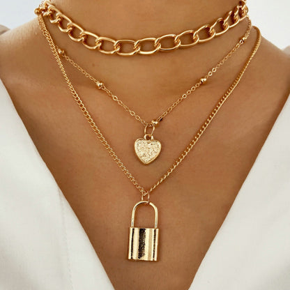Geometric Chain Necklace