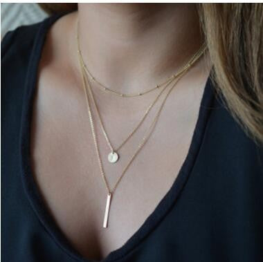 Geometric Chain Necklace