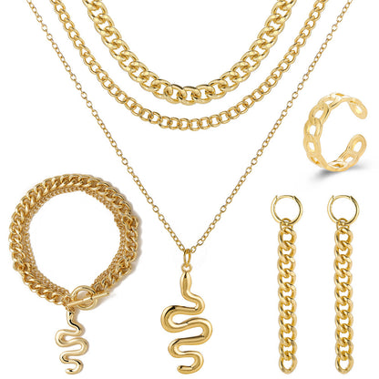 Geometric Chain Necklace