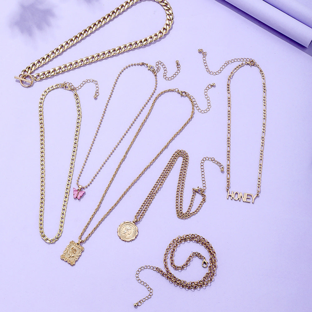 Geometric Chain Necklace