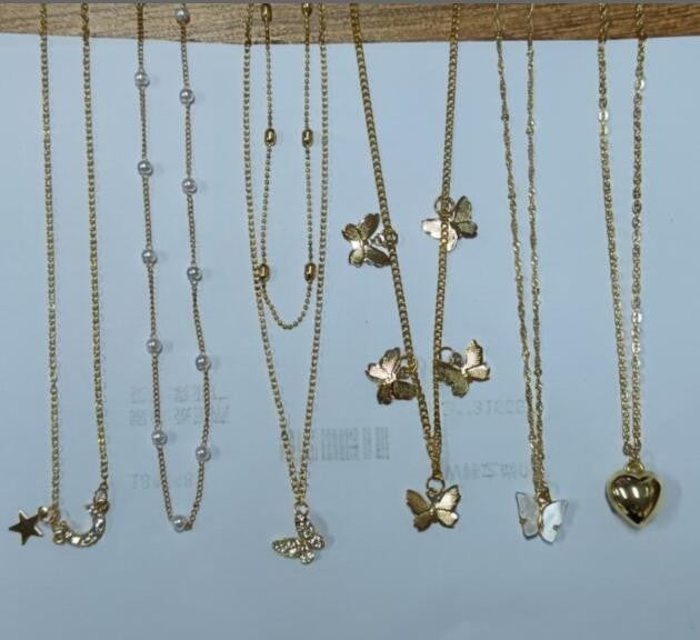 Geometric Chain Necklace