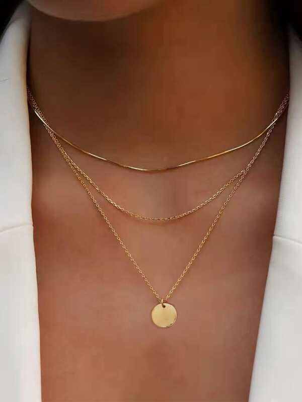 Geometric Chain Necklace