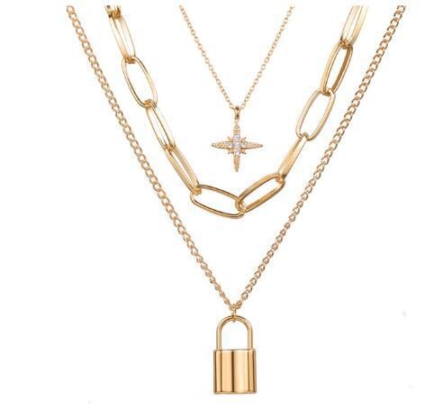 Geometric Chain Necklace