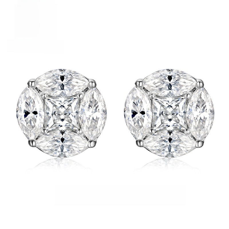 Geometric Circular Ear Studs