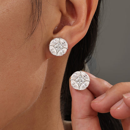 Geometric Circular Ear Studs