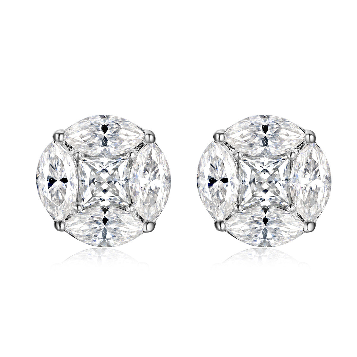 Geometric Circular Ear Studs