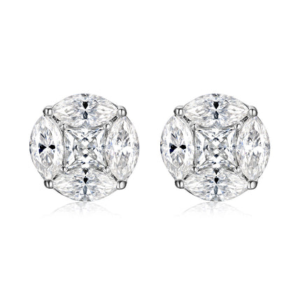 Geometric Circular Ear Studs