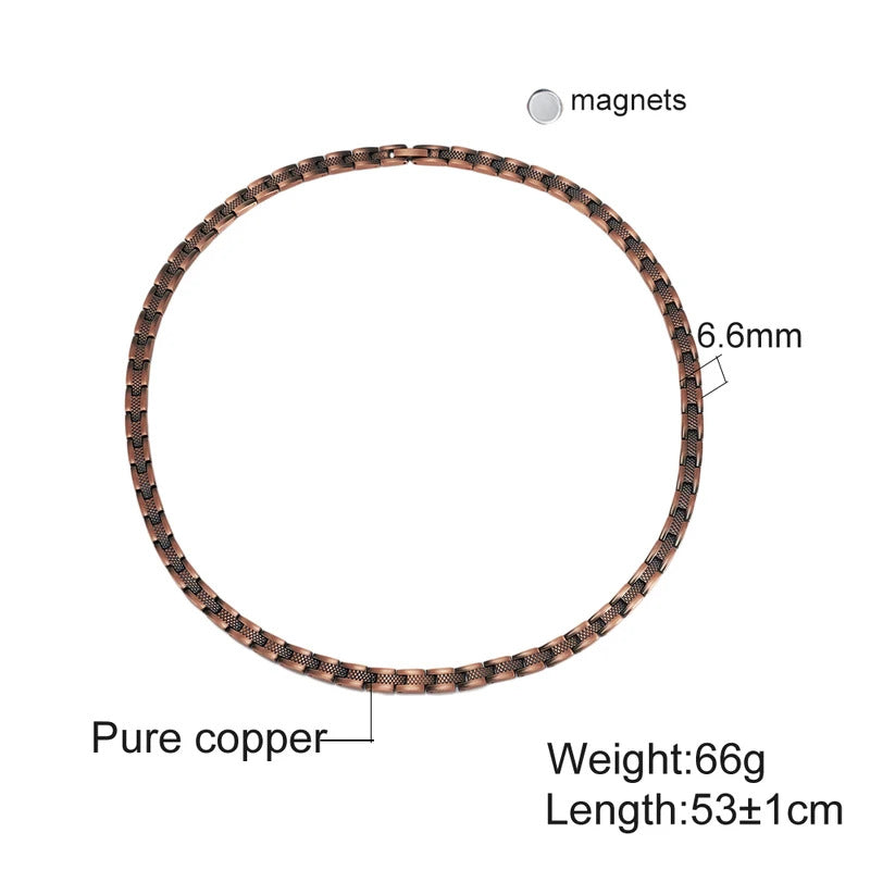 Geometric Copper Choker Necklace