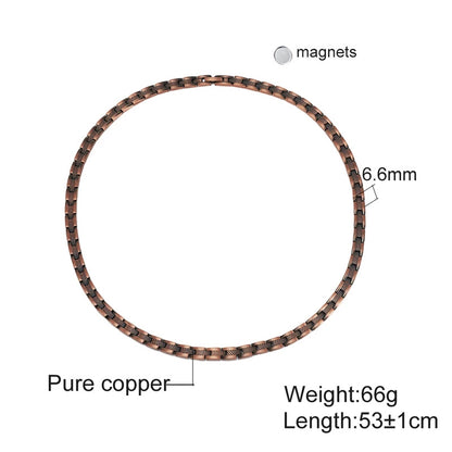 Geometric Copper Choker Necklace