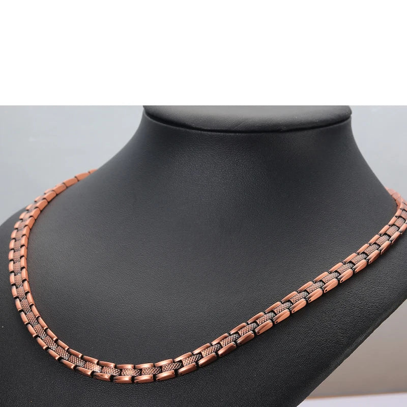 Geometric Copper Choker Necklace