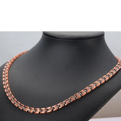 Geometric Copper Choker Necklace