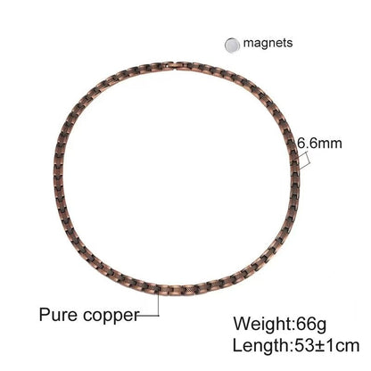 Geometric Copper Choker Necklace