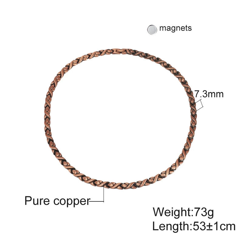Geometric Copper Choker Necklace