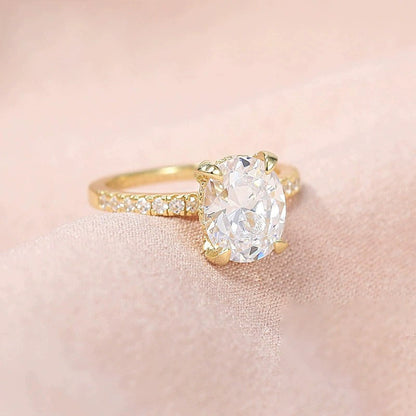 Geometric Copper Zircon Ring