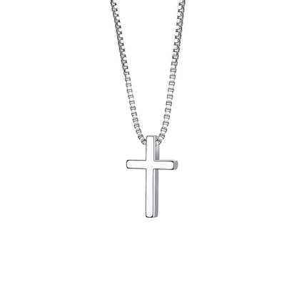 Geometric Cross Pendant Necklace