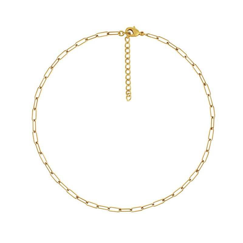 Geometric Cross Titanium Steel Necklace