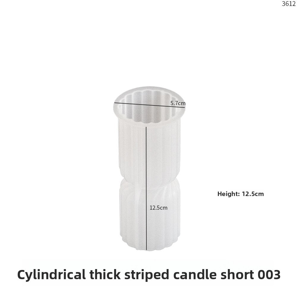 Geometric Cylinder Candle Silicone Mold